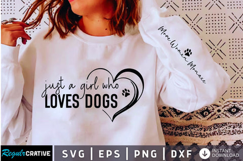Just a girl who,Christian Sleeve Svg Design SVG Regulrcrative 