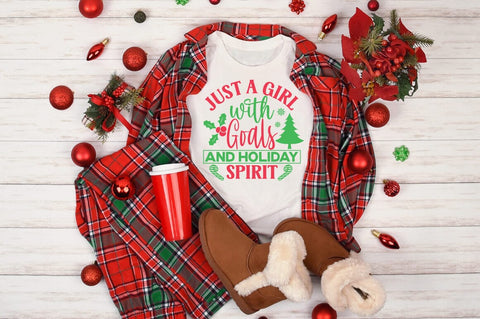Just a girl with goals and holiday spirit SVG Design SVG Designangry 