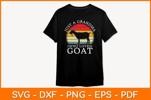 Just A Grandma Who Loves Goat Svg Design SVG artprintfile 