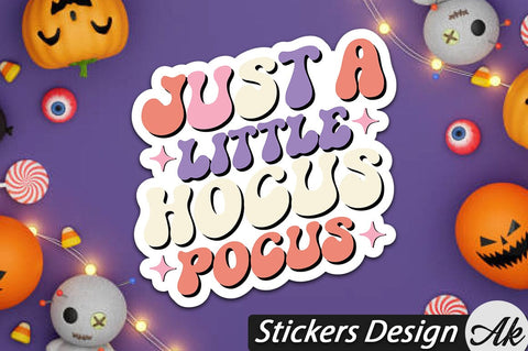 Just a little hocus pocus Stickers Design SVG akazaddesign 