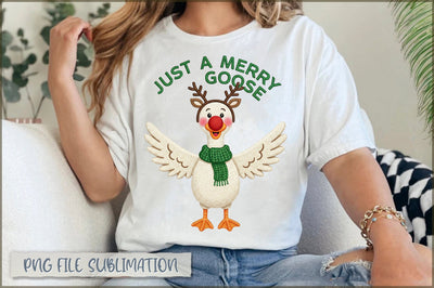 Just a Merry Goose PNG Sublimation Shetara Begum 