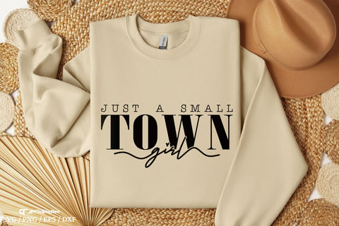 Just a small town girl Svg, Small Town Girl Svg, Quote Svg, Country Girl Svg SVG Artinrhythm shop 