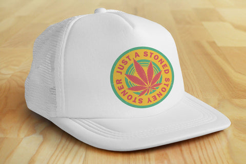 Just a Stoned Stoney Stoner Cannabis Weed Leaf Png Sublimation Sublimation Karma Genie Graphics 