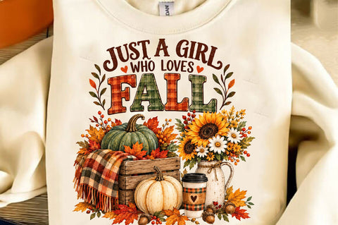 Just a Who Loves Fall PNG, Halloween PNG Sublimation SVGista 