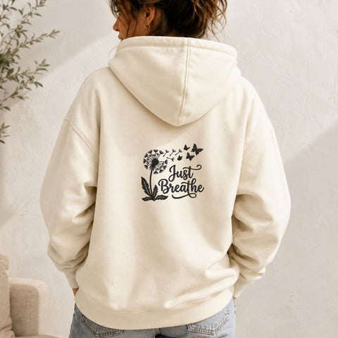 Just Breathe Dandelion Machine Embroidery Design – Butterfly Floral Inspirational Quote Embroidery/Applique DESIGNS PatternFeed8 
