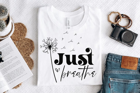 Just breathe Sleeve SVG Design, Inspirational sleeve SVG, Motivational Sleeve SVG Design, Positive Sleeve SVG SVG Regulrcrative 