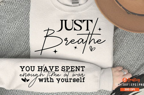 Just Breathe Sleeve SVG Design SVG Designangry 