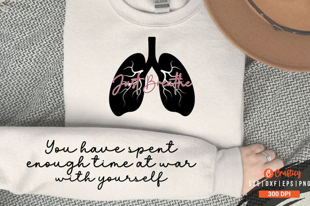 Just Breathe Sleeve SVG Design SVG Designangry 