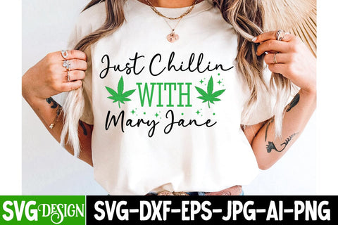Just Chillin With Mary Jane SVG Design,Weed SVG Design,Cannabis SVG,Weed SVG Cut,Weed SVG Bundle,Weed Sublimation Design,Cannabis SVG Cut File,Weed SVG SVG BlackCatsMedia 