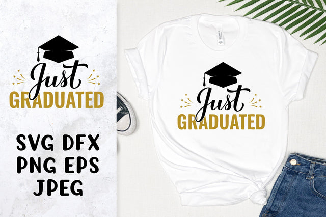 Just Graduated SVG. Graduation Quote. Gift for graduate SVG LaBelezoka 
