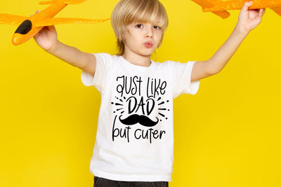 Just Like Dad But Cuter SVG SVG Ikonart Design Shop 