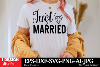 Just Married SVG Cut File SVG Insomnia Std 