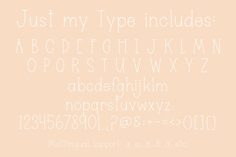 Just My Type, A Cute typewriter font Font Designing Digitals 
