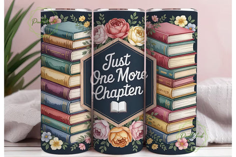 Just One More Chapter 20oz Tumbler Sublimation PixelChick 