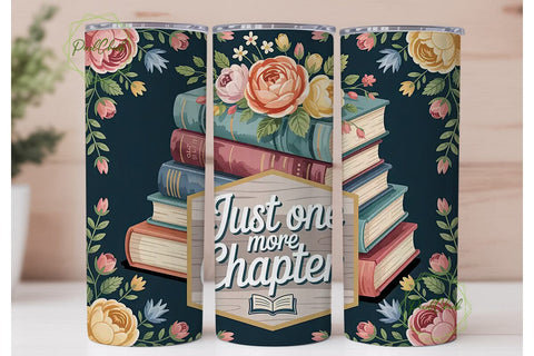 Just One More Chapter 20oz Tumbler Sublimation PixelChick 