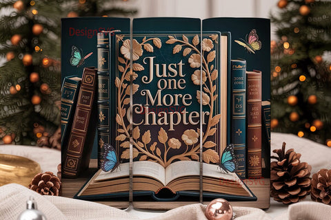Just One More Chapter 20oz Tumbler Wrap Sublimation DesignSVG 