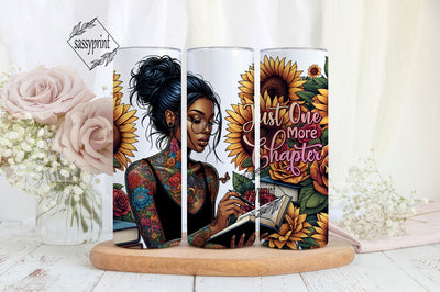 Just one more Chapter 20oz Tumbler Wrap, Sublimation Wrap, Instant Download, Digital Design, Download PNG File, Just One More Chapter Wrap Sublimation sassyprint 