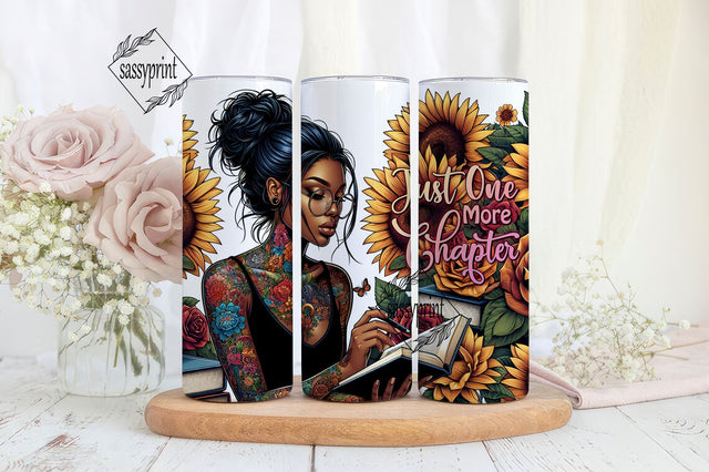 Just one more Chapter 20oz Tumbler Wrap, Sublimation Wrap, Instant Download, Digital Design, Download PNG File, Just One More Chapter Wrap Sublimation sassyprint 