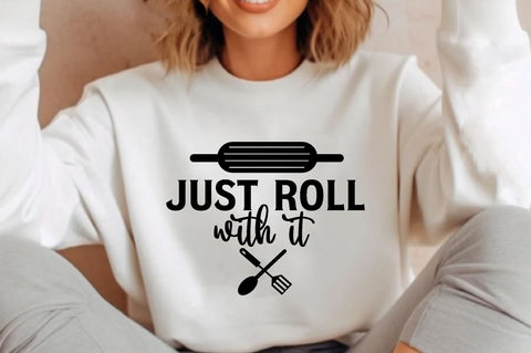 Just roll with it , Kitchen svg bundle, Kitchen svg, Kitchen Quotes, Funny Quotes, Funny Svg SVG farhad farhad 