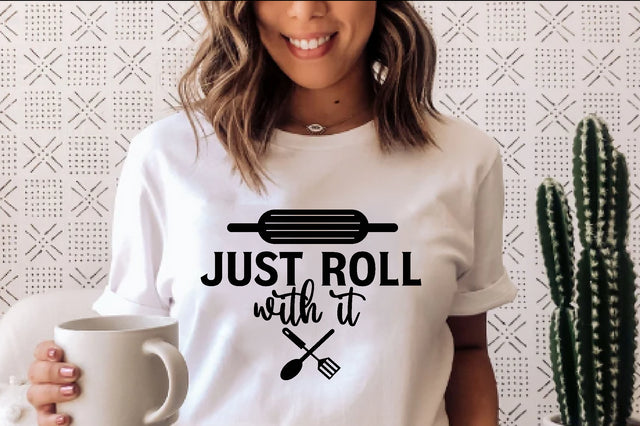 Just roll with it , Kitchen svg bundle, Kitchen svg, Kitchen Quotes, Funny Quotes, Funny Svg SVG farhad farhad 