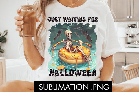 Just Waiting For Halloween PNG Sublimation Sublimation Freeling Design House 