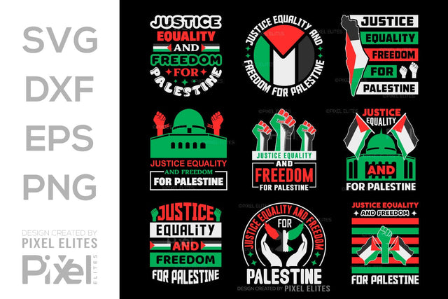 Justice Equality And Freedom For Palestine SVG Free Palestine Tshirt Bundle Palestine Quote Design, PET 00366 SVG ETC Craft 