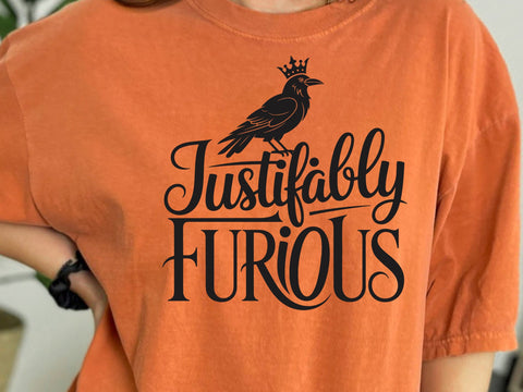 Justifiably Furious Raven Svg, Anti-Patriarchy Raven Svg, Feminist Rage svg, Women Rights svg, Justice Human Rights SVG DesignDestine 