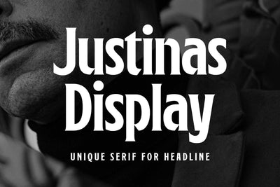 Justinas Display Font Arterfak Project 