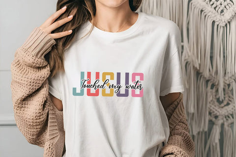 Jusus Touched My Water SVG Angelina750 