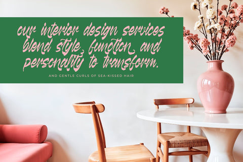 Kabetha Shelyne - Bold Calligraphy Font Font Letterena Studios 