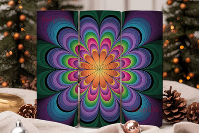 Kaleidoscope Mandala 20oz Tumbler Wrap Sublimation DesignSVG 