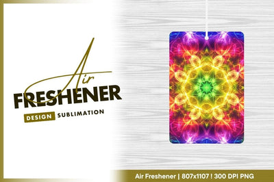 Kaleidoscope of Rainbow Colors Abstract Glowing Mandala Pattern Sublimation Regulrcrative 