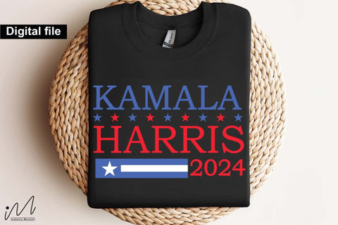 Kamala Harris 2024 svg, Camala Harris t-shirt, Madam President, Democratic t shirt, Camala Harris 2024 svg, Gift for Her, USA distress flag svg SVG Isabella Machell 