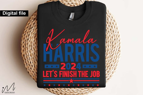 Kamala Harris let's finish the job svg, Camala Harris t-shirt, Madam President, Democratic t shirt, Camala Harris 2024 svg, Gift for Her SVG Isabella Machell 
