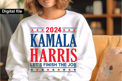 Kamala Harris let's finish the job svg, I'm voting Kamala,Kamala Harris 2024,Democratic t shirt,Kamala Harris svg,Gift for Her,Kamala Harris t shirt,Madam President SVG Isabella Machell 