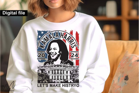 Kamala Harris let's make history svg, Camala Harris t-shirt, Madam President, Democratic t shirt, Camala Harris 2024 svg, Gift for Her SVG Isabella Machell 