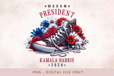 Kamala Harris PNG - Madam President Sublimation Sublimation BijouBay 