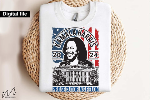 Kamala Harris svg, prosecutor vs felon svg, Kamala madam president svg, Camala Harris t-shirt, Madam President, Democratic t shirt, Camala Harris 2024 svg, Gift for Her SVG Isabella Machell 