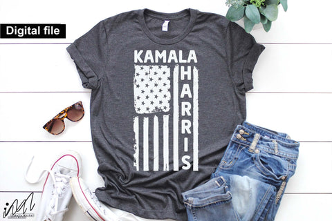 Kamala Harris USA flag svg, Camala Harris t-shirt, Madam President, Democratic t shirt, Camala Harris 2024 svg, Gift for Her SVG Isabella Machell 