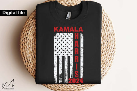 Kamala Harris USA flag svg, Camala Harris t-shirt, Madam President, Democratic t shirt, Camala Harris 2024 svg, Gift for Her SVG Isabella Machell 