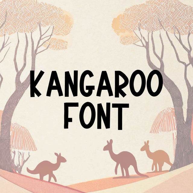 Kangaroo Font OTF, Fonts for Crafting, Handwritten Font Font Crafting With Brenna 