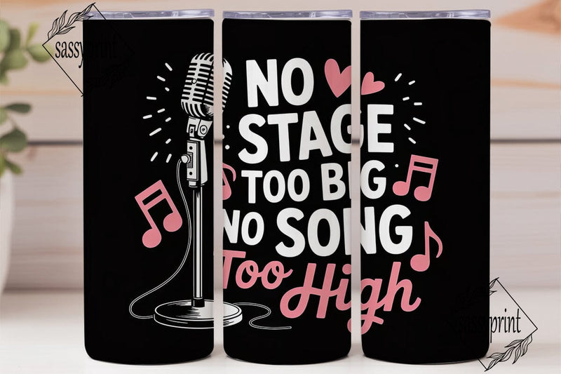 Karaoke Night 20oz Tumbler Wrap Sublimation sassyprint 