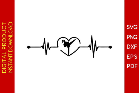 Karate Girl Heartbeat Taekwondo SVG PNG PDF Cut File SVG Creativedesigntee 
