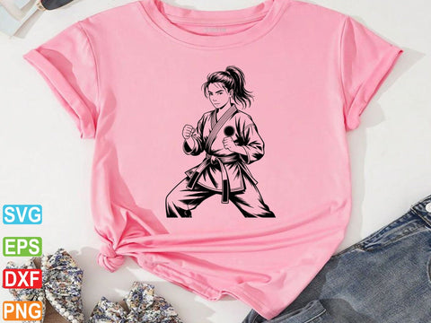Karate Girl SVG, Karate Girl Clipart, Karate Lover Shirt SVG Creativeart88 