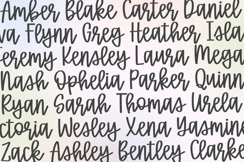 Karley Jean - Cute Script Font Font KA Designs 