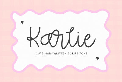Karlie - Cute Script Font Font KA Designs 