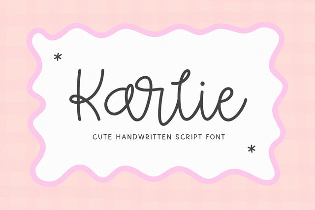 Karlie - Cute Script Font Font KA Designs 