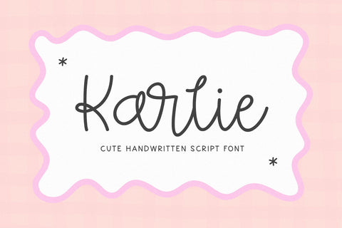 Karlie - Cute Script Font Font KA Designs 