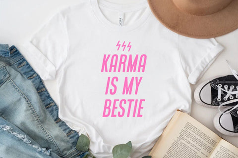 karma is my bestie SVG Angelina750 