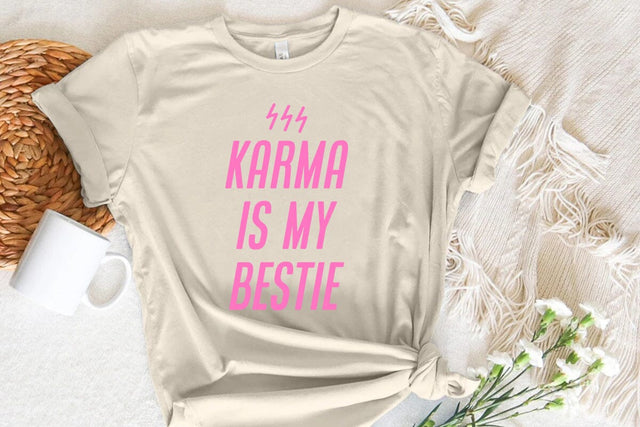 karma is my bestie SVG Angelina750 